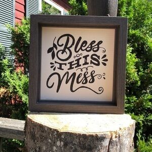 🙏 "Bless This Mess" Photo Frame